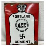 12 1/2″ x 16″ Porcelain Portland Cement Advertising Sign