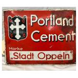 Single-Sided Porcelain Portland Cement Sign, 13″ x 10″