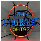 17″ x 17″ Three-Color Neon Sign Featuring ‘John Courage On Tap’