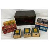 Early Diamond Match Company 9 x 5 in. Tin with Assorted Matchboxes