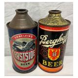 12-Ounce Eastside and Berghoff Cone Top Beer Cans