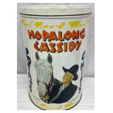 15 oz Hopalong Cassidy Potato Chips Tin with Graphics