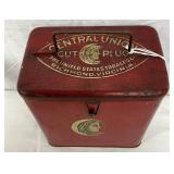Central Union Tobacco Tin Can with Handle, Richmond, Virginia, 6×6