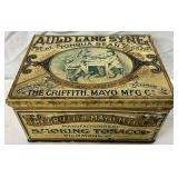 Auld Lang Syne Tobacco Tin, 4 1/2 x 2 1/2, Griffith, Mayo Mfg. Co., Richmond, VA