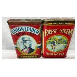 Vintage Tobacco Tins: Union Leader Redi-Cut and Forest Stream