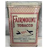 Fairmount Tobacco Tin by Weisert Bros. Tob. Co., St. Louis