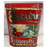 1908 Epicure Shredded Plug Tobacco Tin with Colorful Graphics