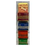 Gold Tip Gum Tin Litho Store Display with 24 Gum Boxes, 1930s