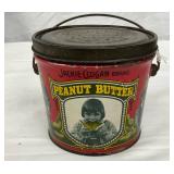 Jackie Coogan 12 oz Peanut Butter Tin, Cleveland, Ohio, Embossed Lid