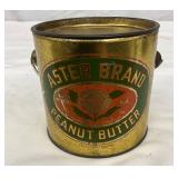 1-Pound Aster Brand Peanut Butter Tin with Wire Handle