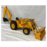 25×12 1/2 Ertl Ford 7500 Diecast Tractor with Front Loader and Backhoe