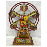 J. Chein Tin Lithograph Ferris Wheel Toy, 11×17 Inches