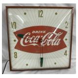 15-Inch Coca-Cola Fishtail Logo Wall Clock