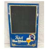 Embossed Pabst Blue Ribbon Metal Menu Board, 17 x 26 Inches