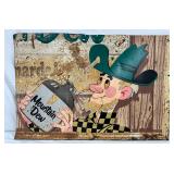 28 1/2×19 Metal Mountain Dew Advertising Sign Featuring Willy Character
