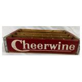 Salisbury, NC Cheerwine Wooden Carrier, 18×4, Red with Dividers