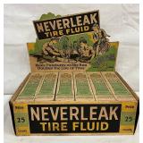 Neverleak Tire Fluid Store Display With Product, 10″ x 10″