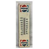 Vintage Pepsi Thermometer with Logo, 7″ x 28″