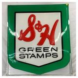Embossed Lexan S&H Green Stamps Advertising Sign, 46 x 52 Inches
