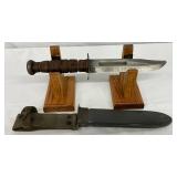WWII-Era 12-Inch KA-BAR Knife with Sheath WWII-Era 12-Inch KA-BAR Knife with Sheath