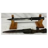 16-Inch World War II Bayonet with Scabbard 16-Inch World War II Bayonet with Scabbard