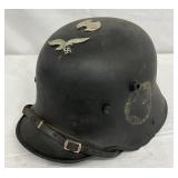 World War II German Helmet with Eagle and Swastika Decal World War II German Helmet with Eagle and Swastika Decal