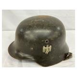 WWII German Combat Helmet with Decal WWII German Combat Helmet with Decal