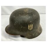 German WWII Steel Helmet with Liner German WWII Steel Helmet with Liner