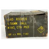 Wooden Ammunition Storage Crate for 5.56mm Rounds, Malaysian Origin Wooden Ammunition Storage Crate for 5.56mm Rounds, Malaysian Origin