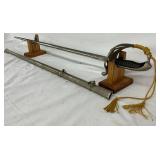 37-Inch Police del Ecuador Dress Sword with Scabbard 37-Inch Police del Ecuador Dress Sword with Scabbard