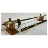 Imperial Germany 35-Inch Navy Sword with Scabbard Imperial Germany 35-Inch Navy Sword with Scabbard
