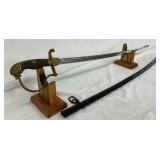 36-Inch Imperial German Cavalry Sword with Scabbard 36-Inch Imperial German Cavalry Sword with Scabbard