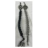 German Sword Dagger Knots, Lot of Two, Braided Metallic Cords, 16 Inches Total Length German Sword Dagger Knots, Lot of Two, Braided Metallic Cords, 16 Inches Total Length