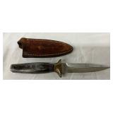Kershaw Japan 8-Inch WWII Era Dagger with Leather Sheath Kershaw Japan 8-Inch WWII Era Dagger with Leather Sheath