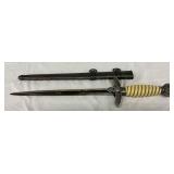 15-Inch German WWII Luftwaffe Dagger with Sheath 15-Inch German WWII Luftwaffe Dagger with Sheath