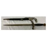 German WW2 Luftwaffe Dress Dagger with Scabbard, 19 Inches German WW2 Luftwaffe Dress Dagger with Scabbard, 19 Inches