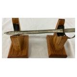 Handmade German Prisoner of War Art Scabbard, 1945, 10 Inches Handmade German Prisoner of War Art Scabbard, 1945, 10 Inches