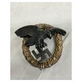 WWII German Early Observer Badge with Eagle and Laurel Wreath Design WWII German Early Observer Badge with Eagle and Laurel Wreath Design