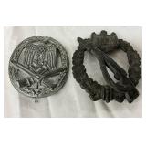 WWII German General Assault Badge and Infantry Assault Badge Lot WWII German General Assault Badge and Infantry Assault Badge Lot