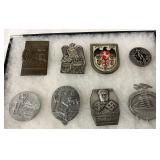 8 Early WWII German Medals with Various Designs and Insignias 8 Early WWII German Medals with Various Designs and Insignias
