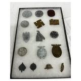 16 German WWII Military Medals and Insignia 16 German WWII Military Medals and Insignia