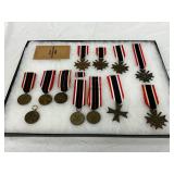 13 WWII German Medals and Awards with Ribbons 13 WWII German Medals and Awards with Ribbons