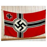 WWII German Reich War Flag, 38in x 65in WWII German Reich War Flag, 38in x 65in