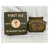 WWII Era US Army Metal and Canvas First Aid Kits WWII Era US Army Metal and Canvas First Aid Kits
