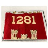 WWII Era U.S. Army Engineers ‘1281 HQ’ Guidon Flag and Insignia Set WWII Era U.S. Army Engineers ‘1281 HQ’ Guidon Flag and Insignia Set