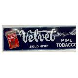 Velvet Tobacco SSP Sign, 39 x 12 Inches
