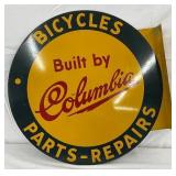 Columbia Bicycles DS Flange Sign, 18x18in. 