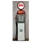 Restored 1937  Bennett 76 Esso Gas Pump with Globe