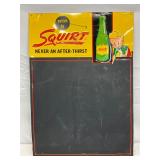Emb. 1956 Squirt Soda Menu Board, 19 x 27