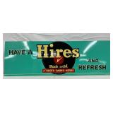 1949 Emb.  Hires Root Beer Tin Advertising Sign, 35 1/2 x 11 1/2in. 